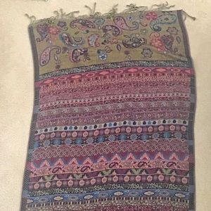 Purple and green 100 % Pashmina scarf